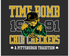2024- TIMEBOMB- CHIN-CHECKERS - RED - TEE