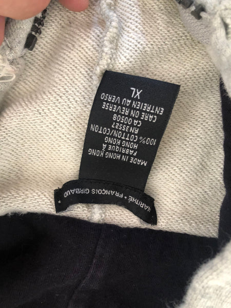 Sweat Vintage Made In France Marithé + François Girbaud Homme - Taille L - Noir - Manches Courtes