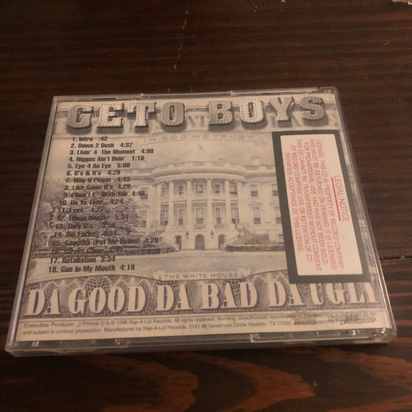 CD-Used - Geto Boys - Da Good Da Bad & Ugly – timebombshop CD-Used - Geto Boys - Da Good Da Bad & Ugly – timebombshop