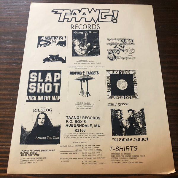 Slapshot - Back On The Map- Taang! Records – Vinyl, 12