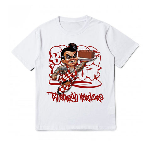 2026- BRICKSHOT - BIG BOY WHITE TEE - PRE-ORDER - Ships 4/6/2026