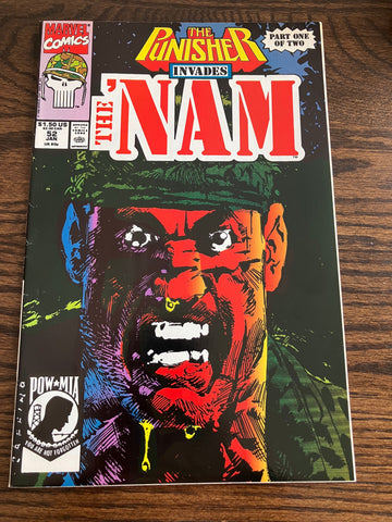 THE PUNISHER INVADES THE NAM 2 comic lot The NAM # 52 53 Complete Story Part 1+2