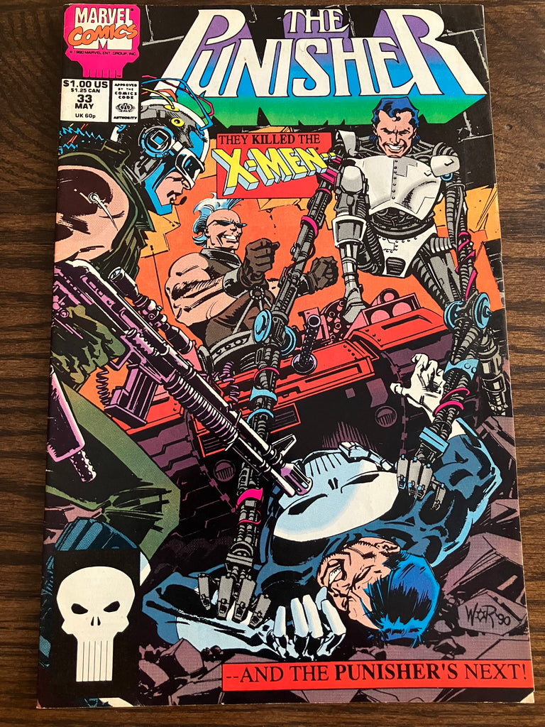 The Punisher #33 They Killed The X-Men vs Reavers Marvel Comics May 1990