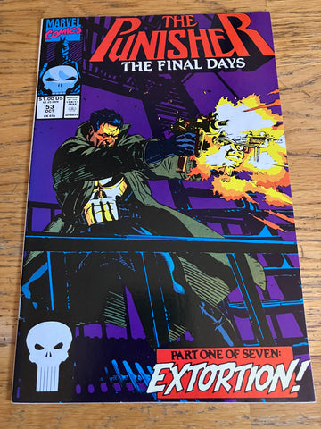 The Punisher #53 The Final Days Part 1 Marvel Comics October 1991 Extortion