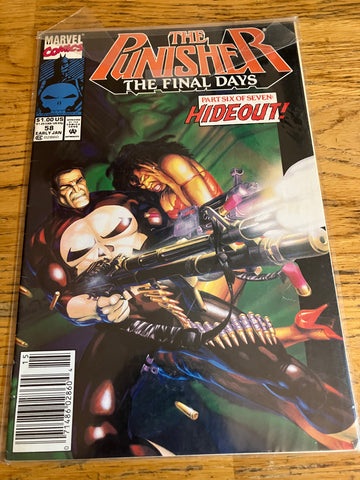 The Punisher #58 The Final Days Part 6 1992 Marvel Comics Book