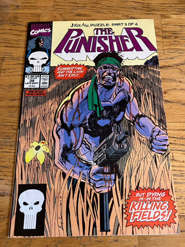 The Punisher #39 Marvel Comic Book 1990 JIGSAW PUZZLE PART 5 OF 6