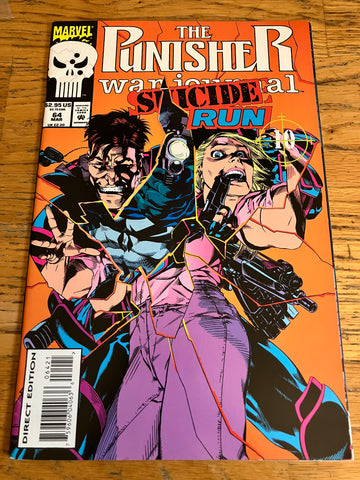 The Punisher War Journal #64 Die-Cut Cvr | Suicide Run (Marvel, 1994)