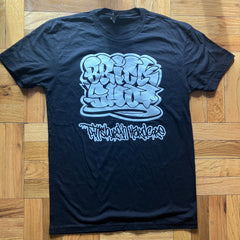 BRICK SHOT- Pittsburgh Hardcore Tee - Black / White Logo