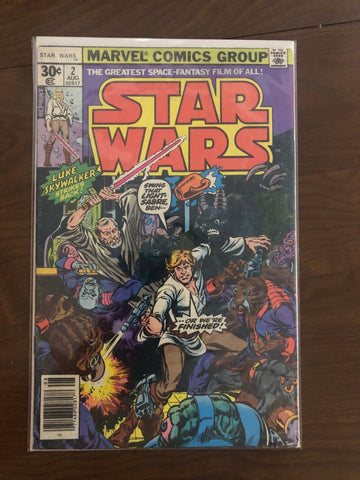STAR WARS- #2 Re Printing 1st Chewbacca, Han Solo, Obi-Wan Kenobi 1977 NM