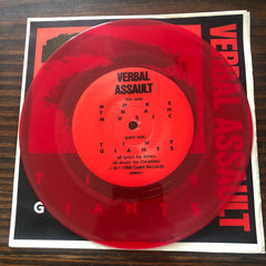Verbal Assault - Tiny Giants - Giant Records (2) ‎–  Vinyl, 7", 45 RPM, Red Translucent