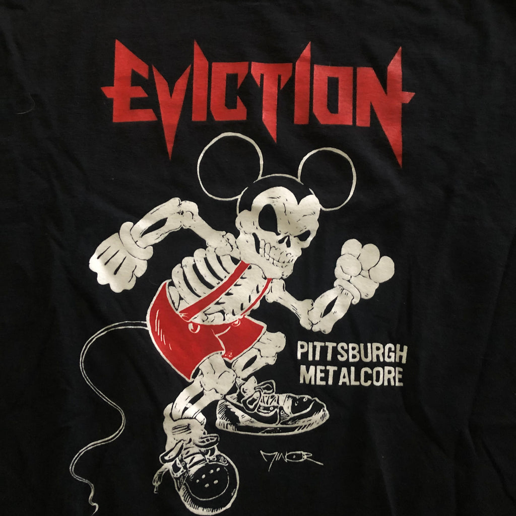 Vintage - Eviction - Pittsburgh Metal Core  Black Large Tee