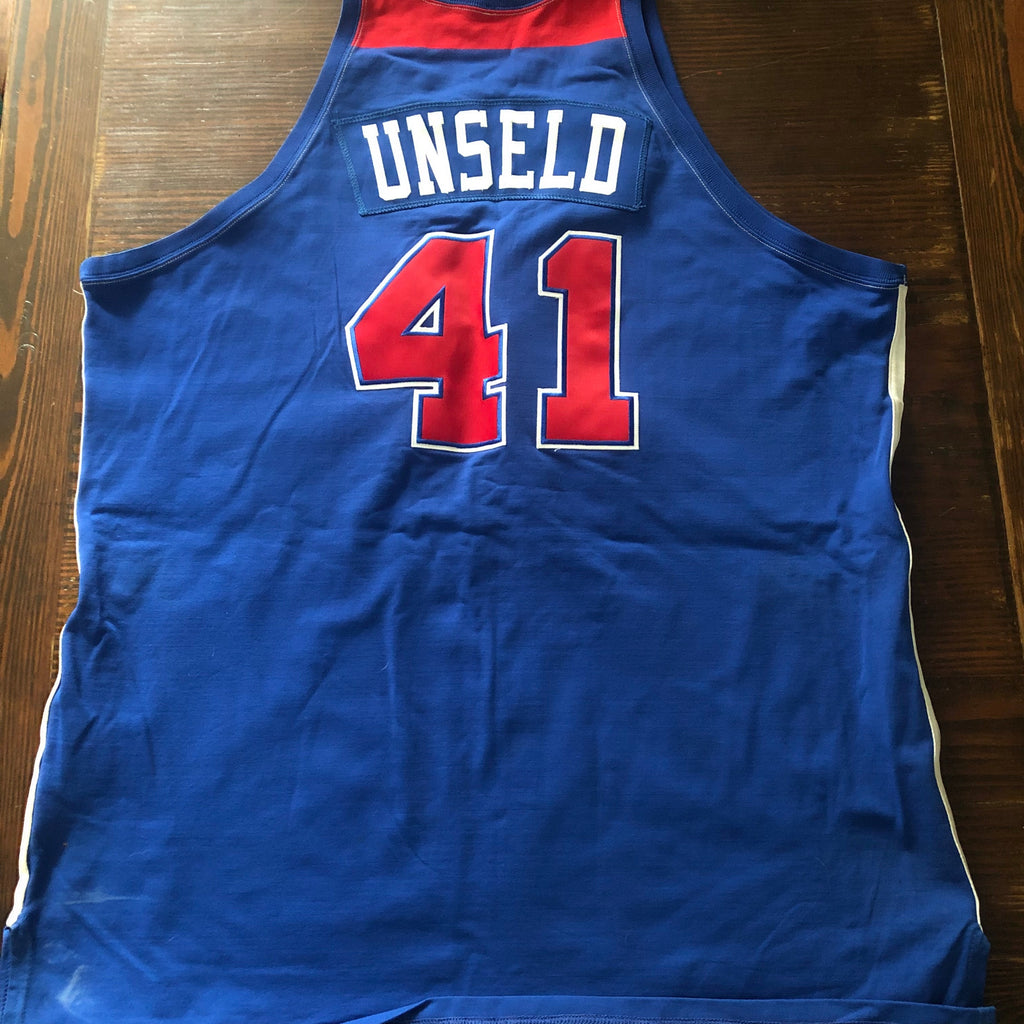 NBA Authentic Washington Bullets Wes Unseld #41 Mitchell & Ness