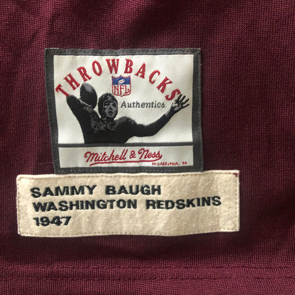 Sammy Baugh Washington Redskins Jersey burgundy – Classic Authentics