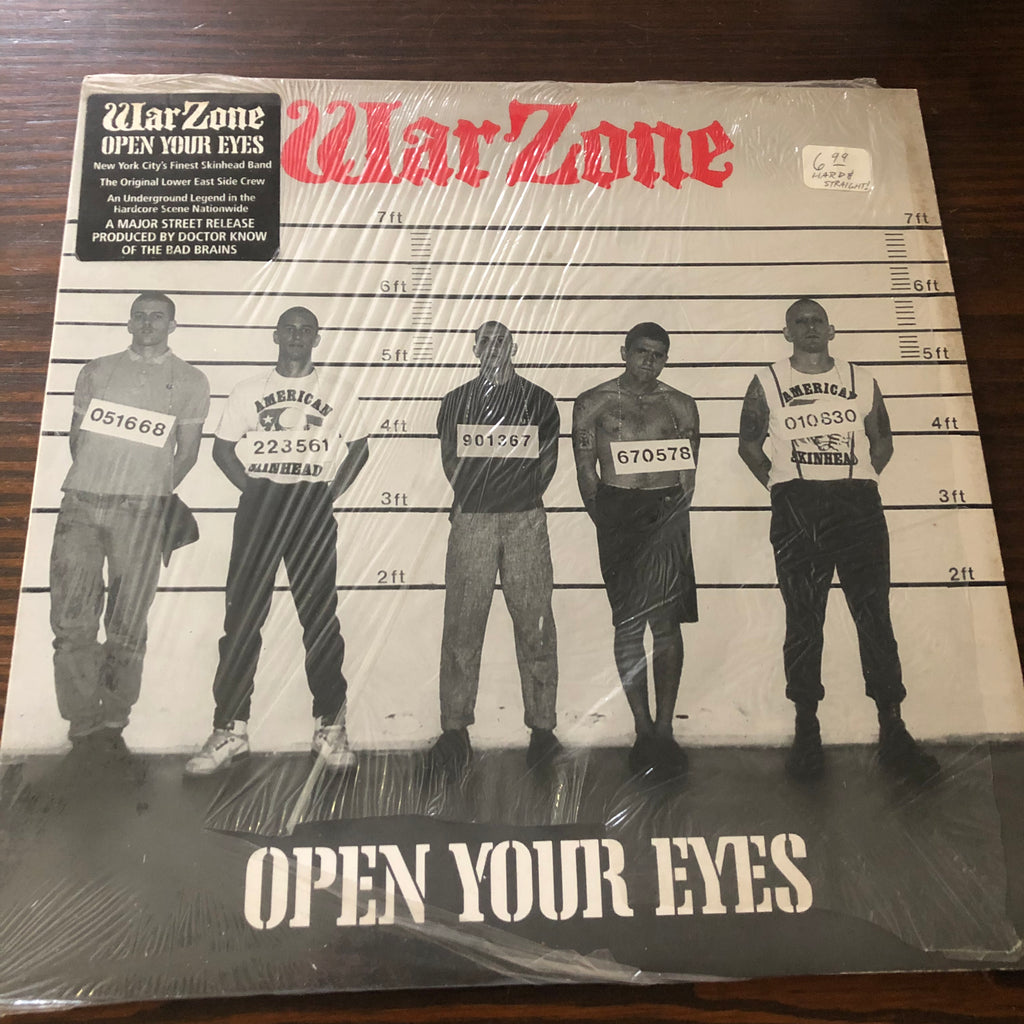 Warzone - Open Your Eyes - 	Caroline Records – 	 Vinyl, LP, Album