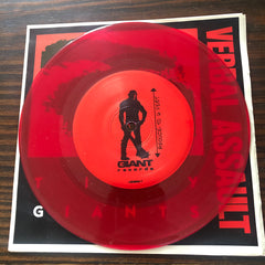 Verbal Assault - Tiny Giants - Giant Records (2) ‎–  Vinyl, 7", 45 RPM, Red Translucent