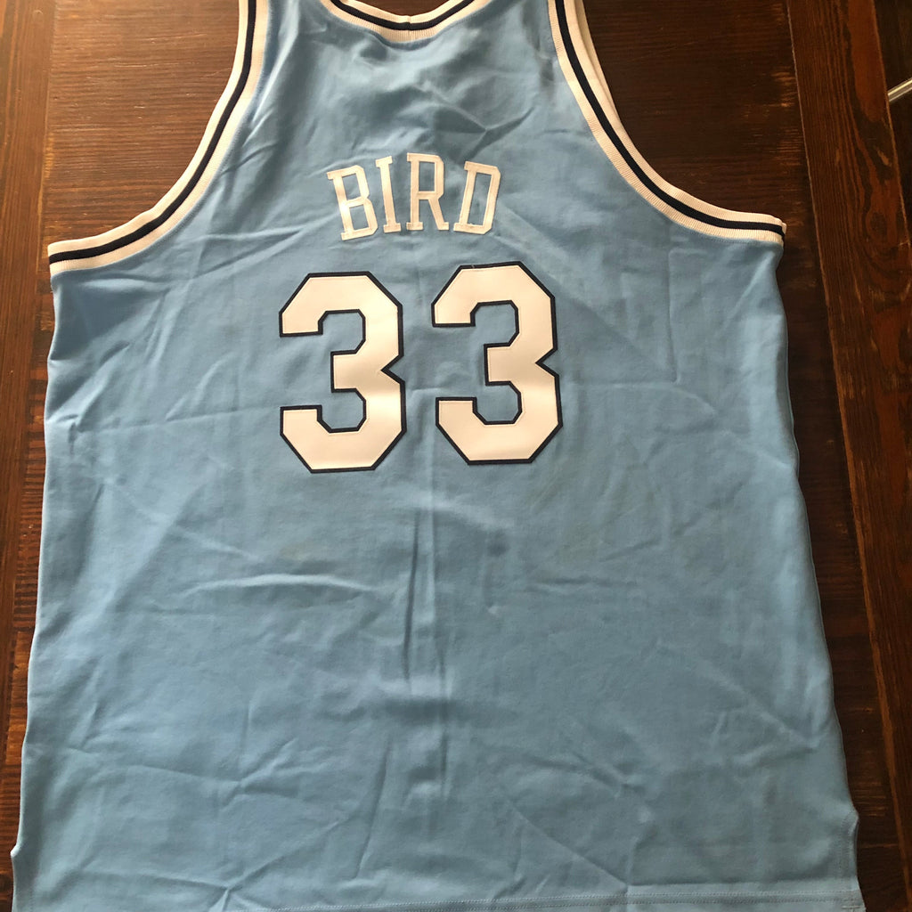 Larry Bird 33 Indiana State Basketball Throwback Jersey L / Blue