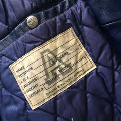 Vintage - Avirex NYC Leather Jacket - 3XL  - Royal Blue