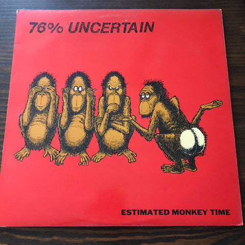 76% Uncertain - Estimated Monkey Time 	- Shmegma Records –  Incas Records – 	 Vinyl, LP, Album, Repress, Red cover